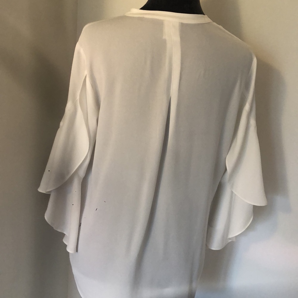 Cabi 5521 Float Blouse Button Front Flutter Sleev… - image 5